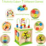 Wooden 7-in-1 Activity Cube